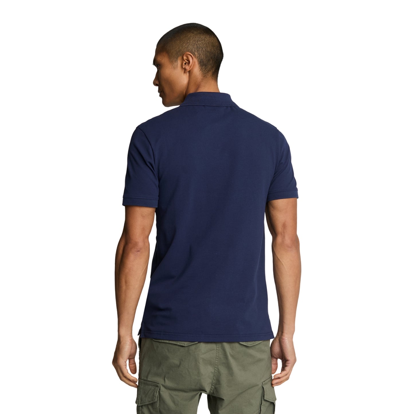Navy - Back - Lyle & Scott Mens Plain Polo Shirt