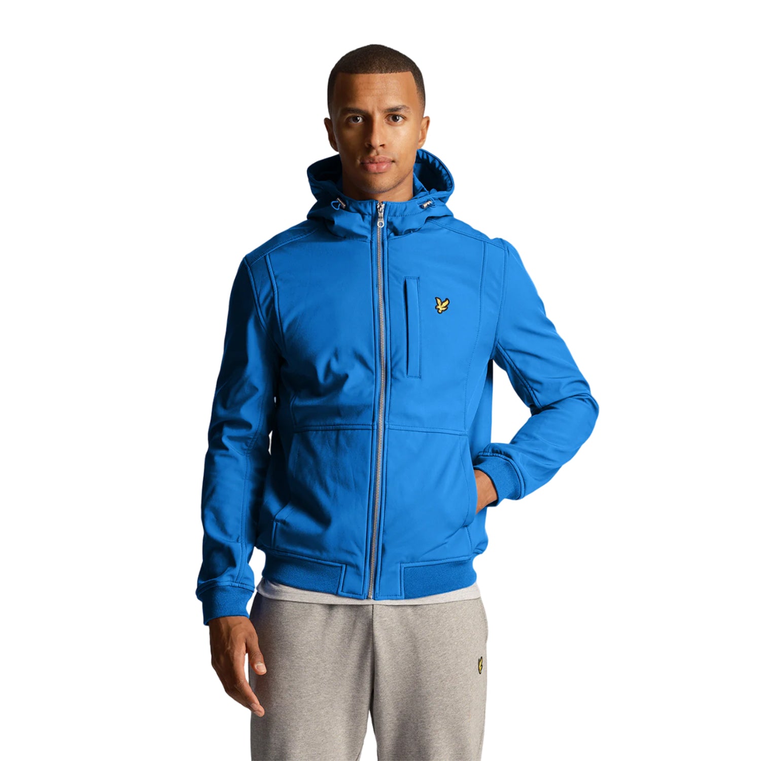 Bright Blue - Side - Lyle & Scott Mens Soft Shell Jacket