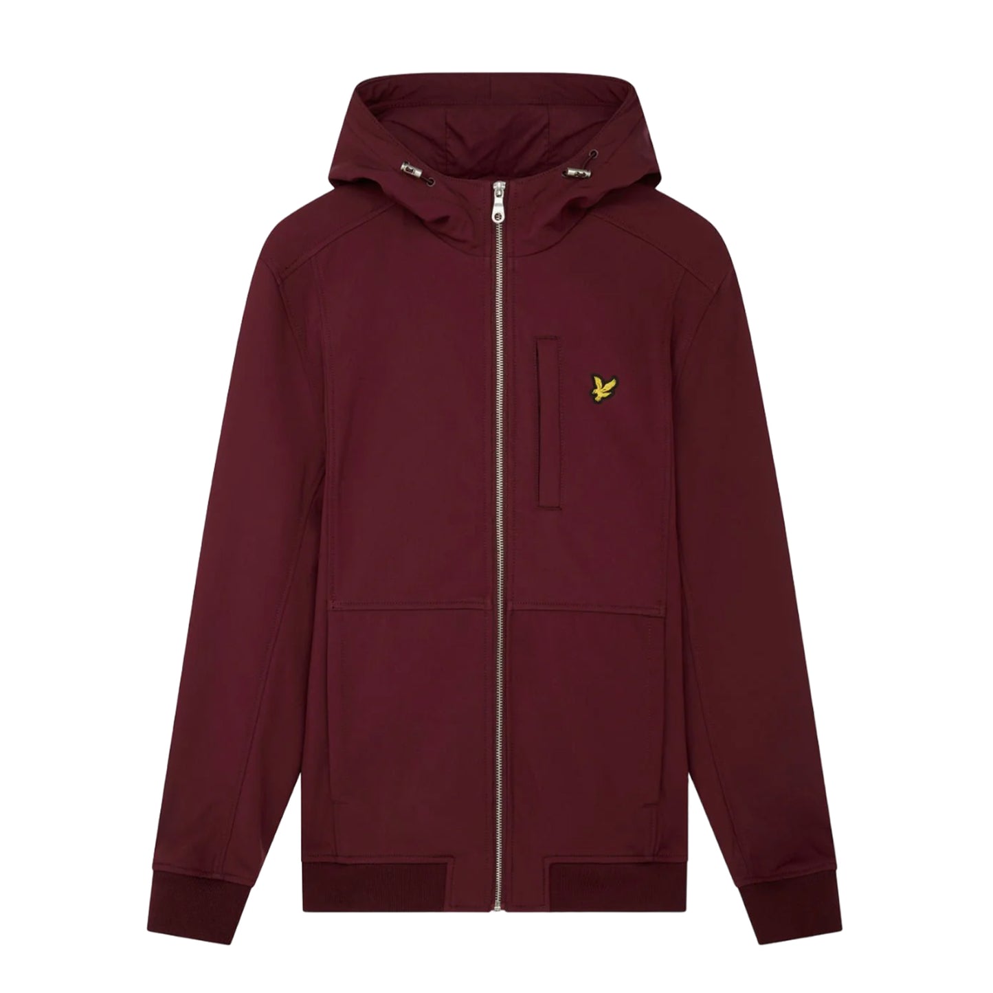 Burgundy - Front - Lyle & Scott Mens Soft Shell Jacket
