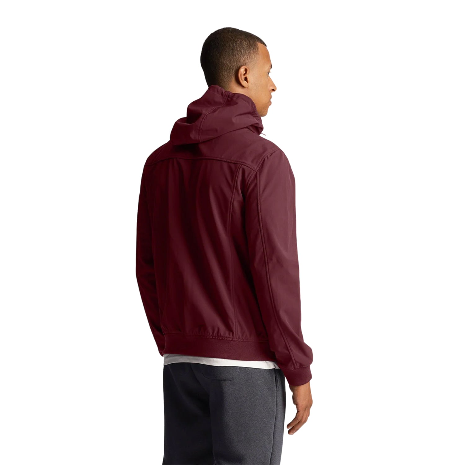 Burgundy - Back - Lyle & Scott Mens Soft Shell Jacket