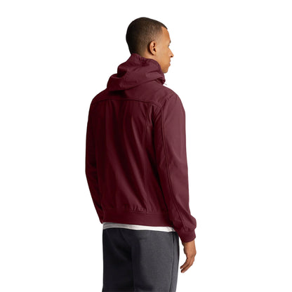 Burgundy - Back - Lyle & Scott Mens Soft Shell Jacket