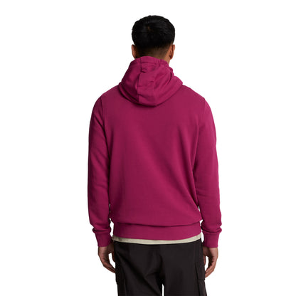 Rich Burgundy - Back - Lyle & Scott Mens Pullover Hoodie