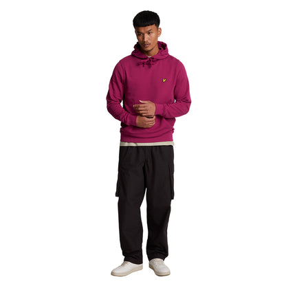 Rich Burgundy - Side - Lyle & Scott Mens Pullover Hoodie