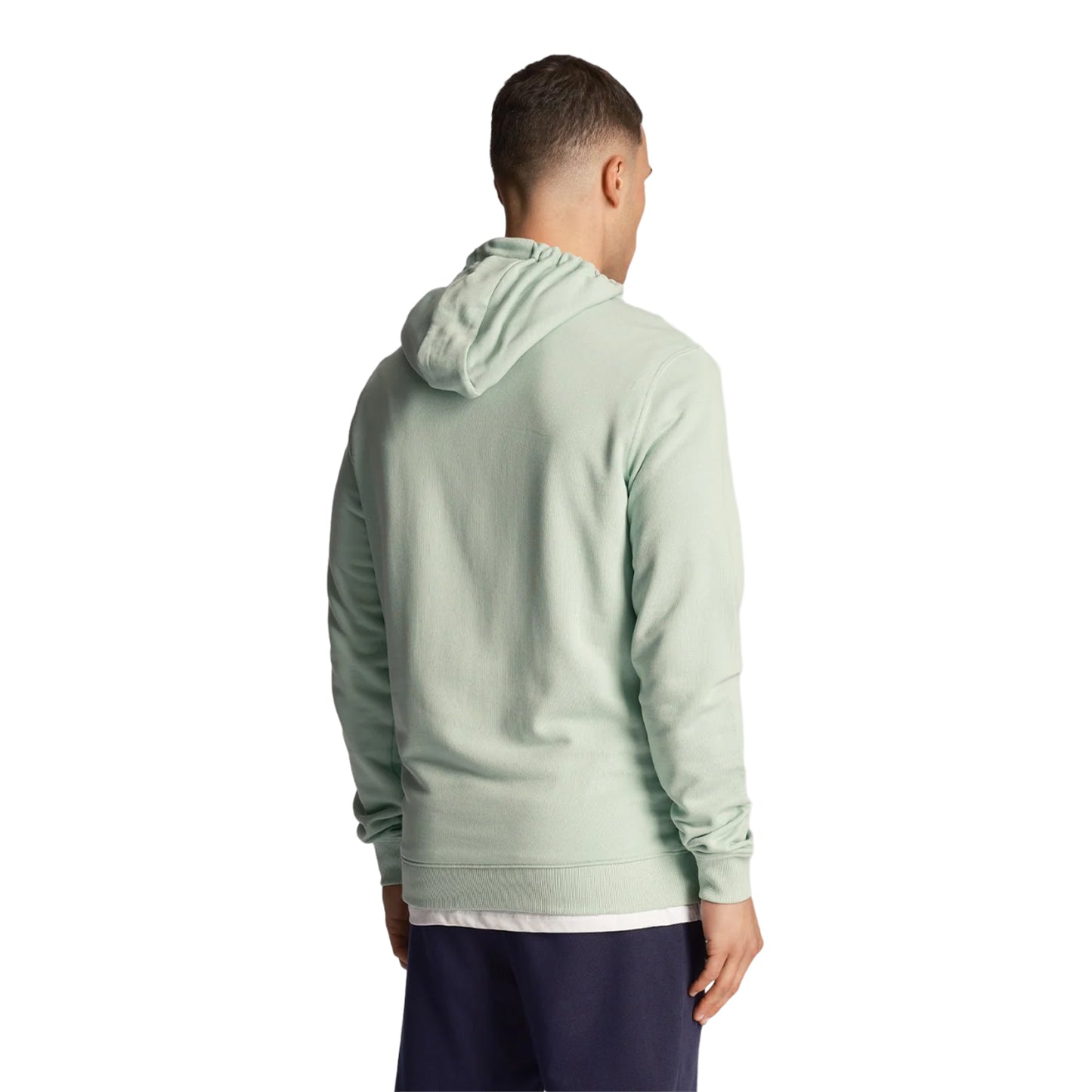 Turquoise Shadow - Back - Lyle & Scott Mens Pullover Hoodie