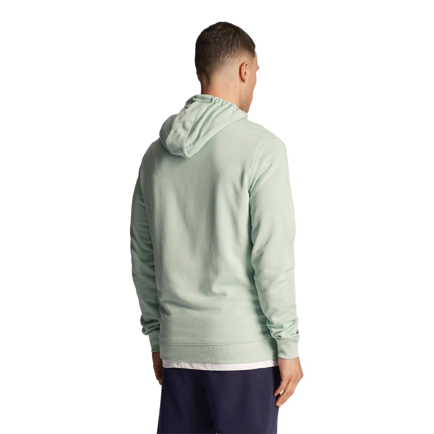 Turquoise Shadow - Back - Lyle & Scott Mens Pullover Hoodie