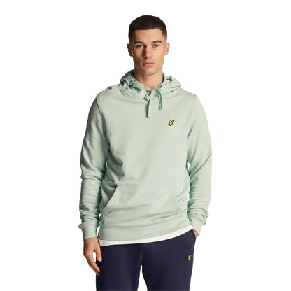 Turquoise Shadow - Side - Lyle & Scott Mens Pullover Hoodie