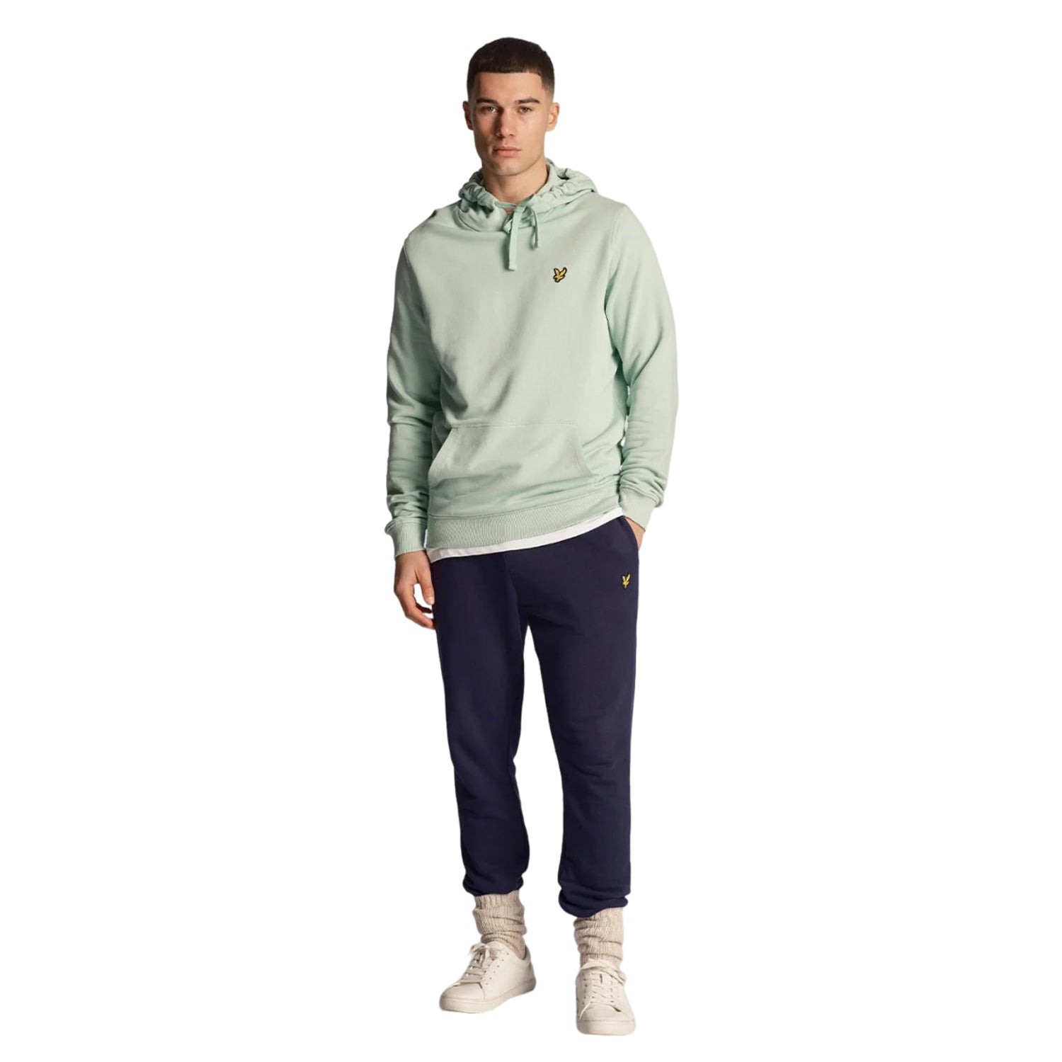 Turquoise Shadow - Lifestyle - Lyle & Scott Mens Pullover Hoodie