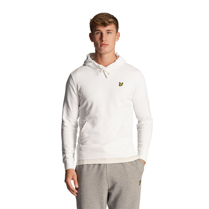 White - Front - Lyle & Scott Mens Pullover Hoodie