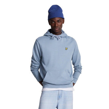 Crafted Blue - Side - Lyle & Scott Mens Pullover Hoodie