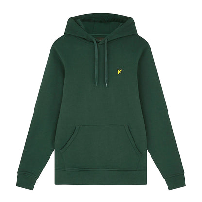Dark Green - Front - Lyle & Scott Mens Pullover Hoodie