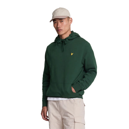 Dark Green - Side - Lyle & Scott Mens Pullover Hoodie