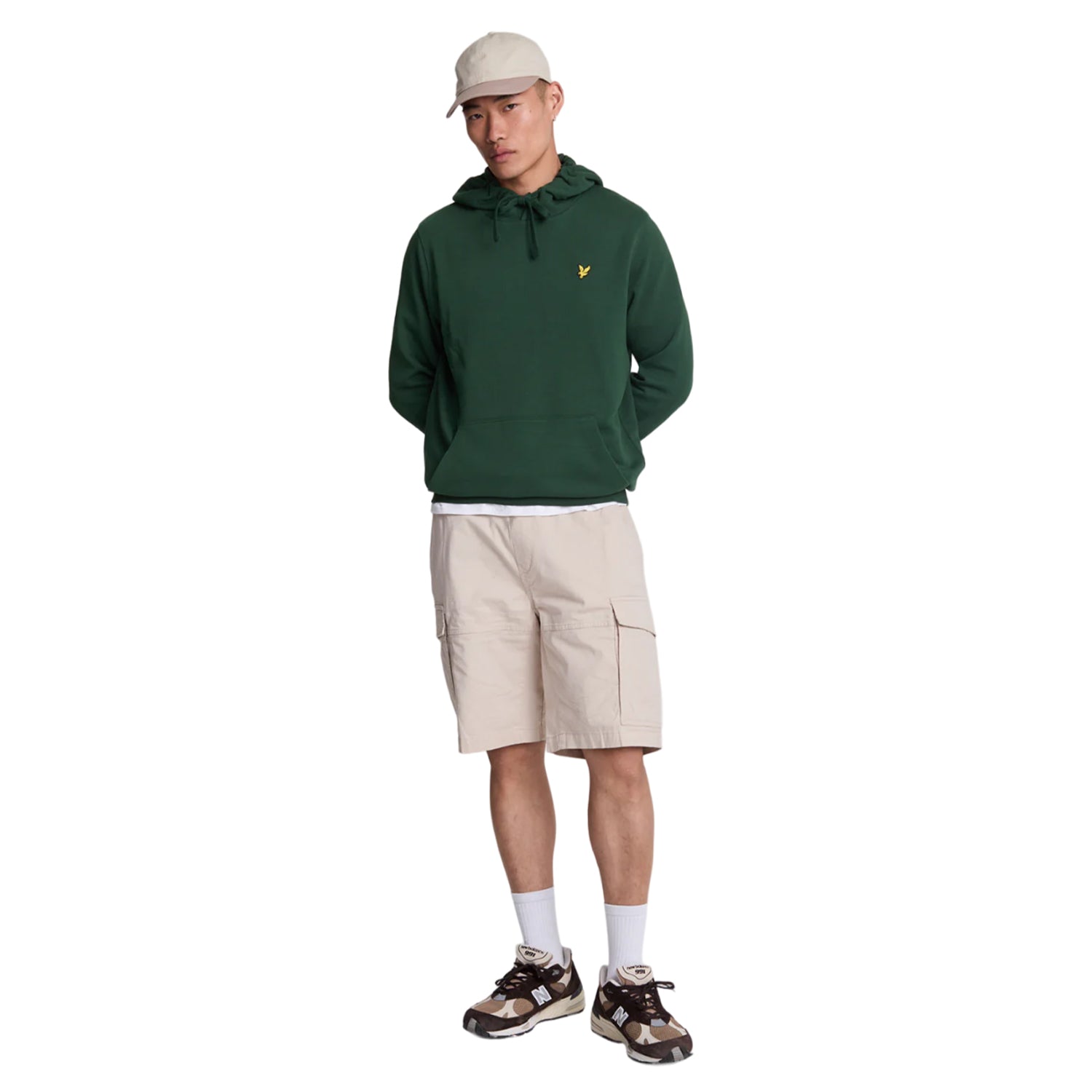 Dark Green - Lifestyle - Lyle & Scott Mens Pullover Hoodie