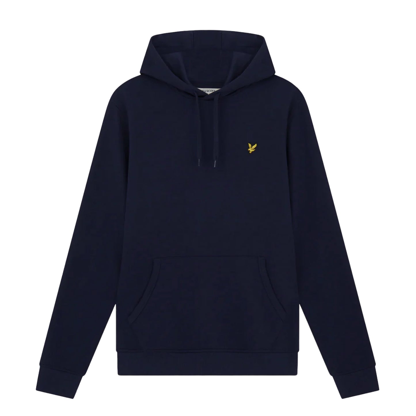 Dark Navy - Front - Lyle & Scott Mens Pullover Hoodie
