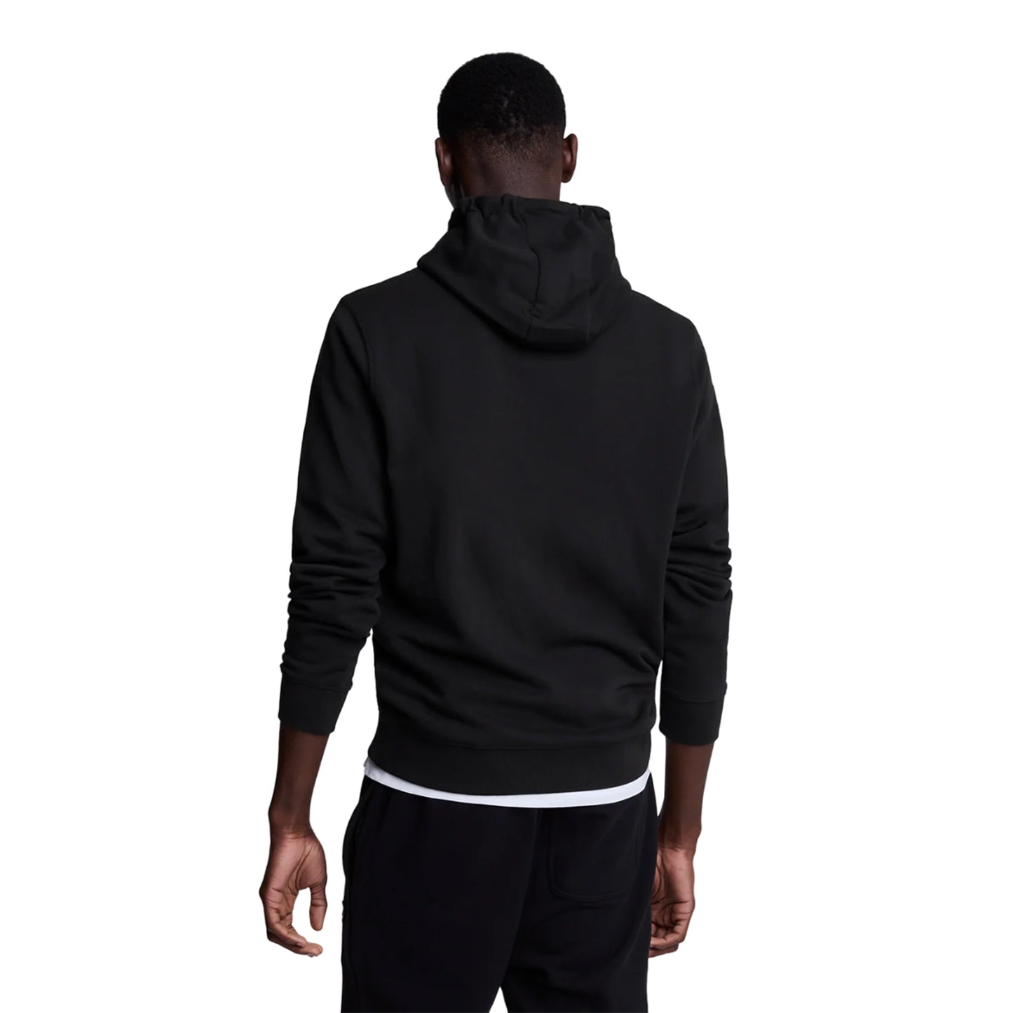 Jet Black - Back - Lyle & Scott Mens Pullover Hoodie