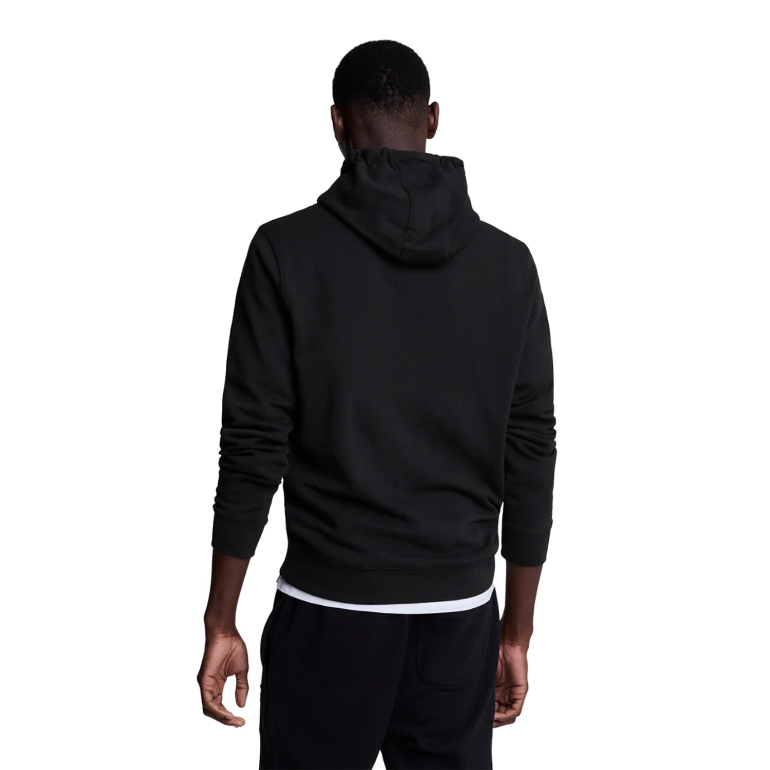 Jet Black - Back - Lyle & Scott Mens Pullover Hoodie