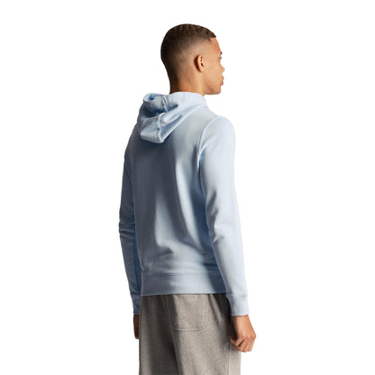 Light Blue - Back - Lyle & Scott Mens Pullover Hoodie