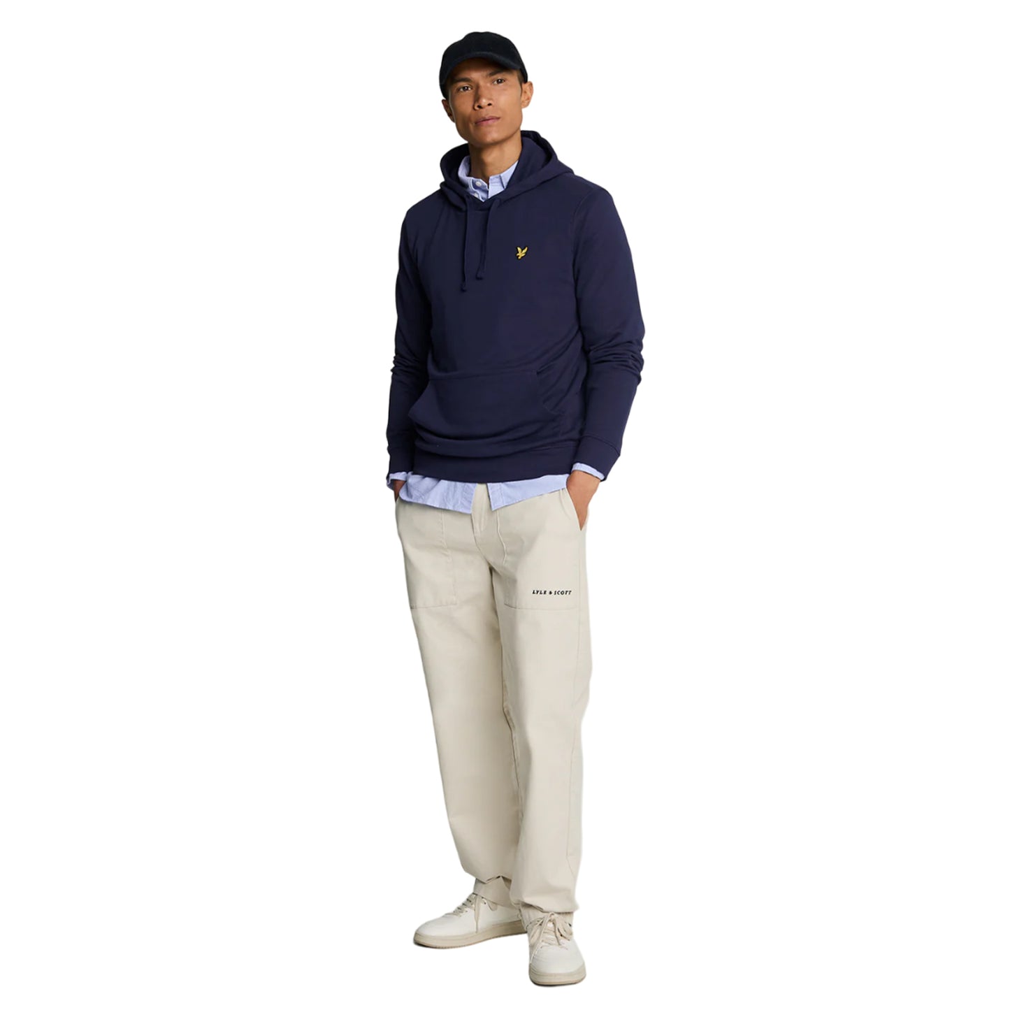Navy - Lifestyle - Lyle & Scott Mens Pullover Hoodie