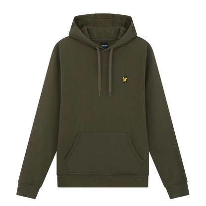 Olive - Front - Lyle & Scott Mens Pullover Hoodie