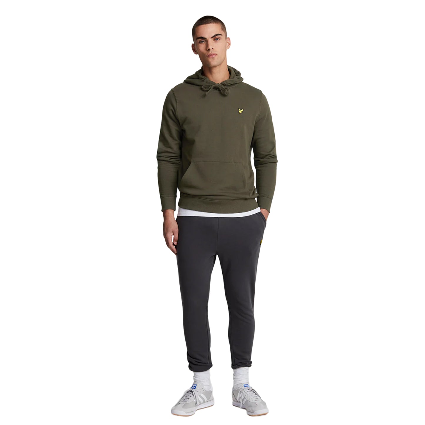 Olive - Lifestyle - Lyle & Scott Mens Pullover Hoodie