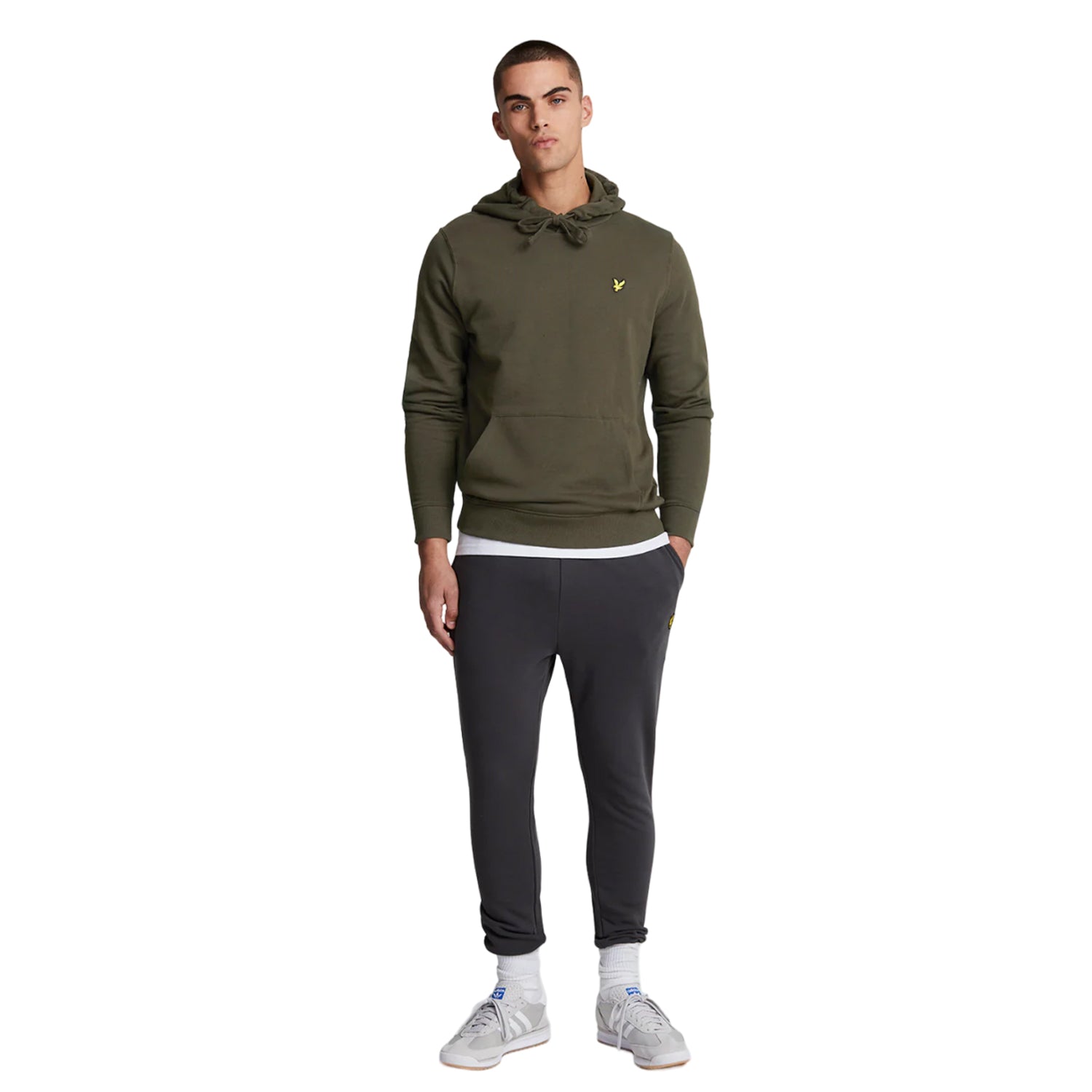 Olive - Lifestyle - Lyle & Scott Mens Pullover Hoodie