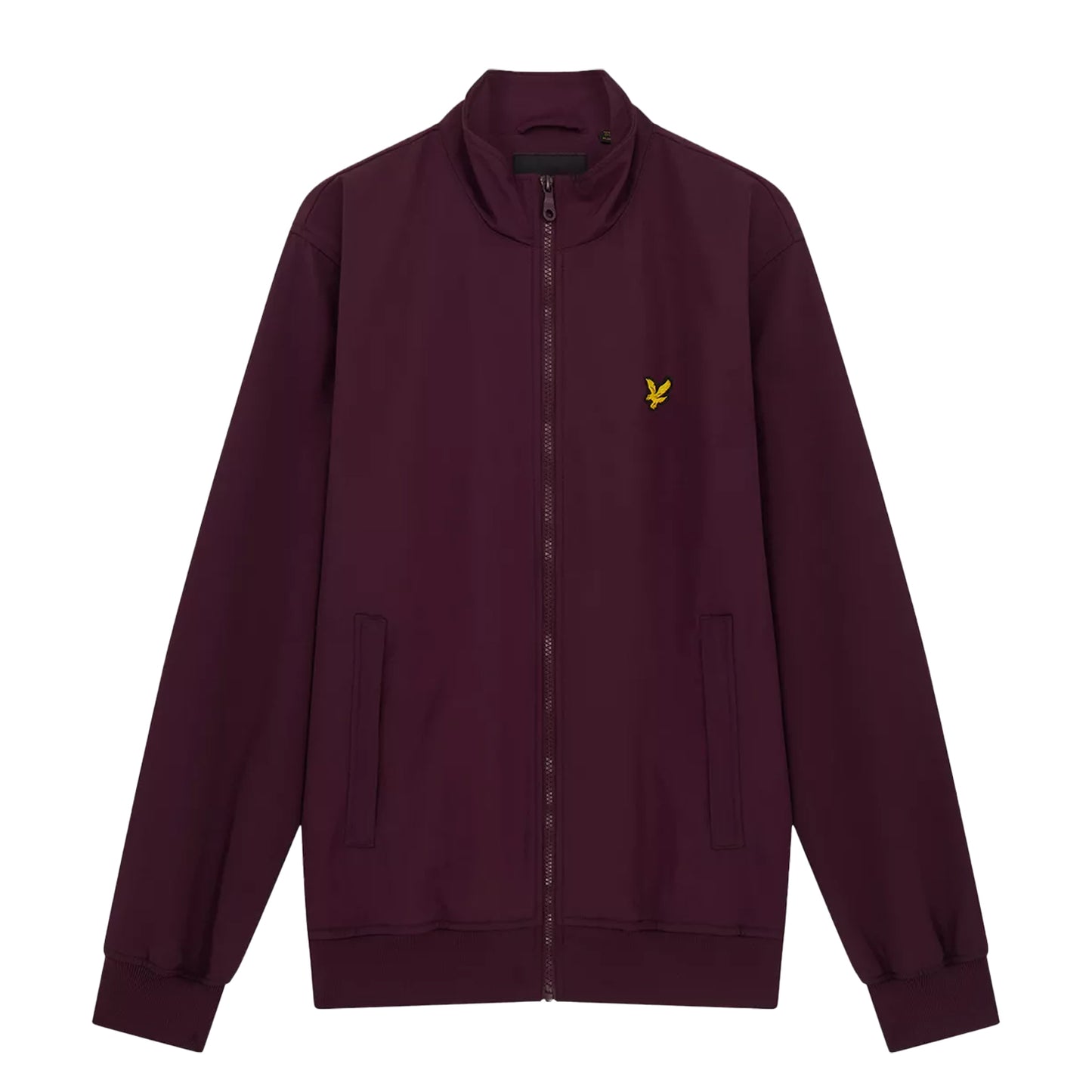 Burgundy - Front - Lyle & Scott Mens Mesh Funnel Neck Jacket