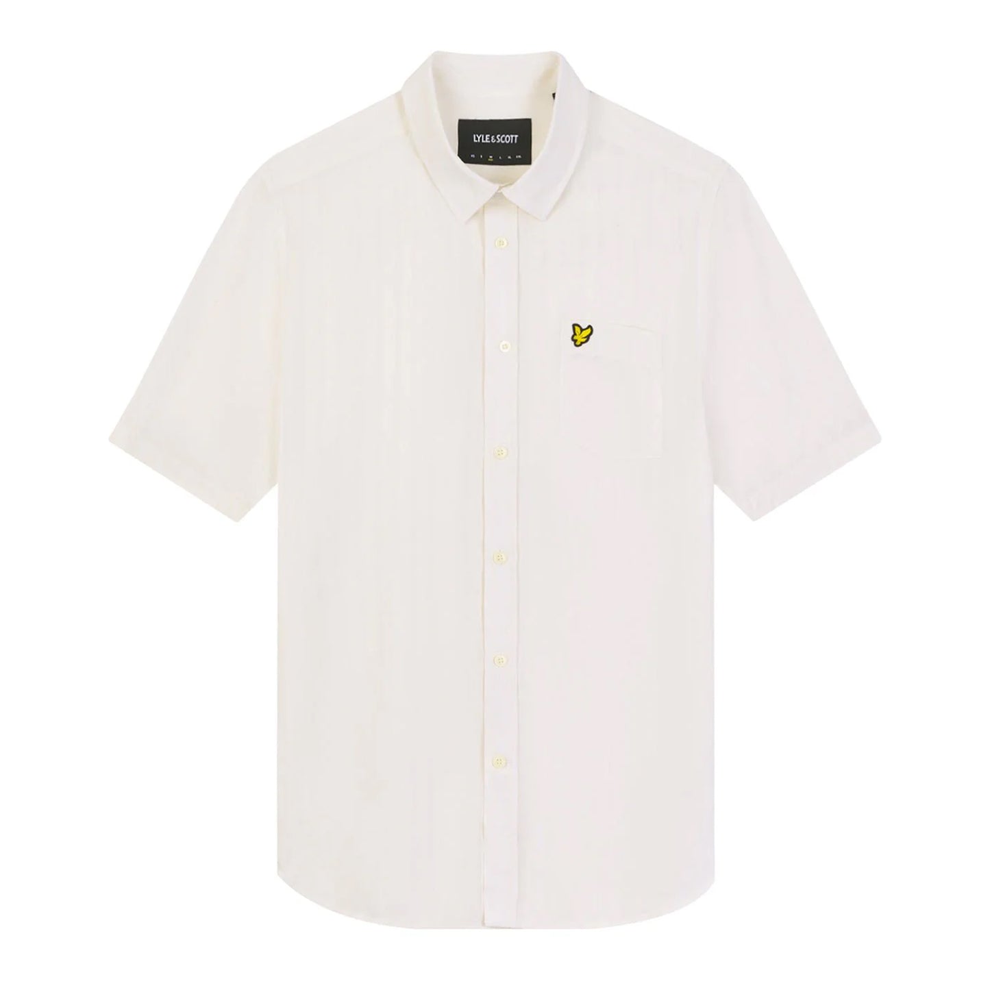 Gunmetal - Front - Lyle & Scott Mens Stripe Textured Short-Sleeved Shirt