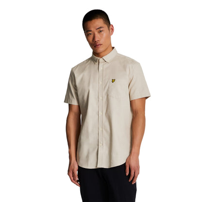 Cove - Side - Lyle & Scott Mens Cotton Slub Short-Sleeved Shirt