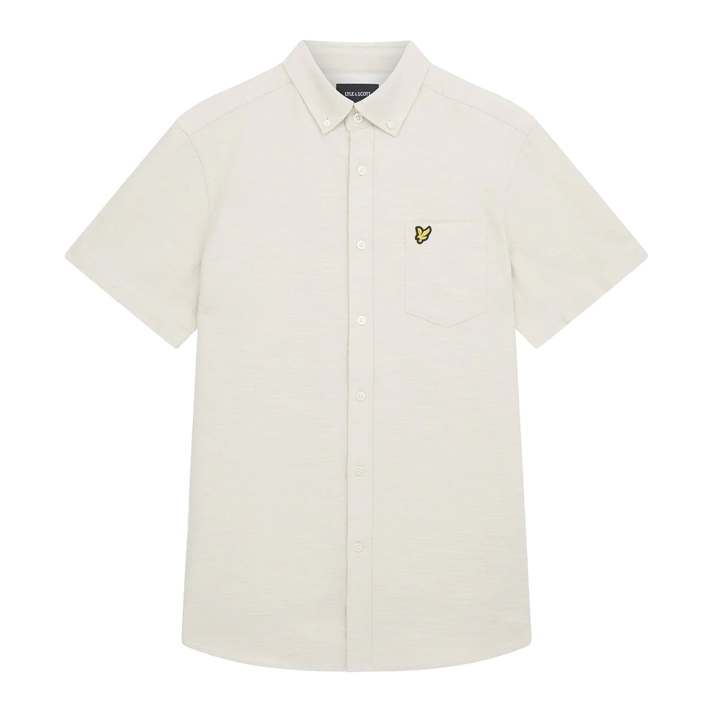 Cove - Front - Lyle & Scott Mens Cotton Slub Short-Sleeved Shirt