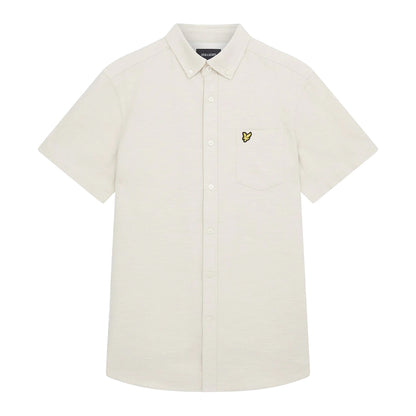 Cove - Front - Lyle & Scott Mens Cotton Slub Short-Sleeved Shirt