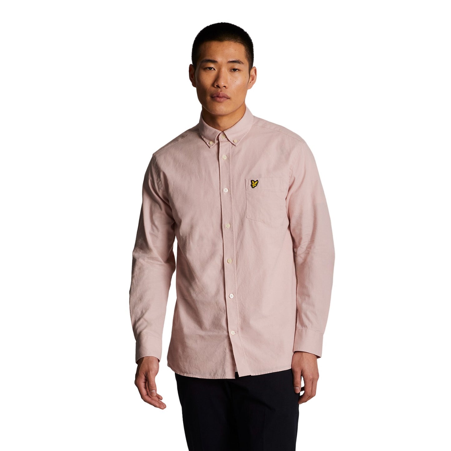 Light Pink - Side - Lyle & Scott Mens Cotton Button-Down Shirt