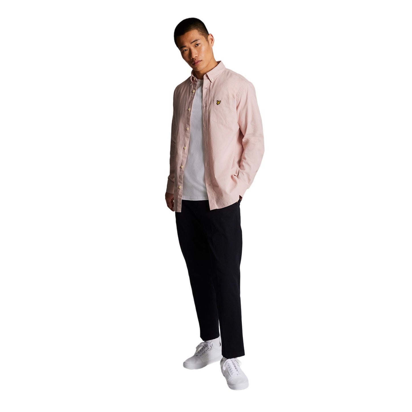 Light Pink - Lifestyle - Lyle & Scott Mens Cotton Button-Down Shirt