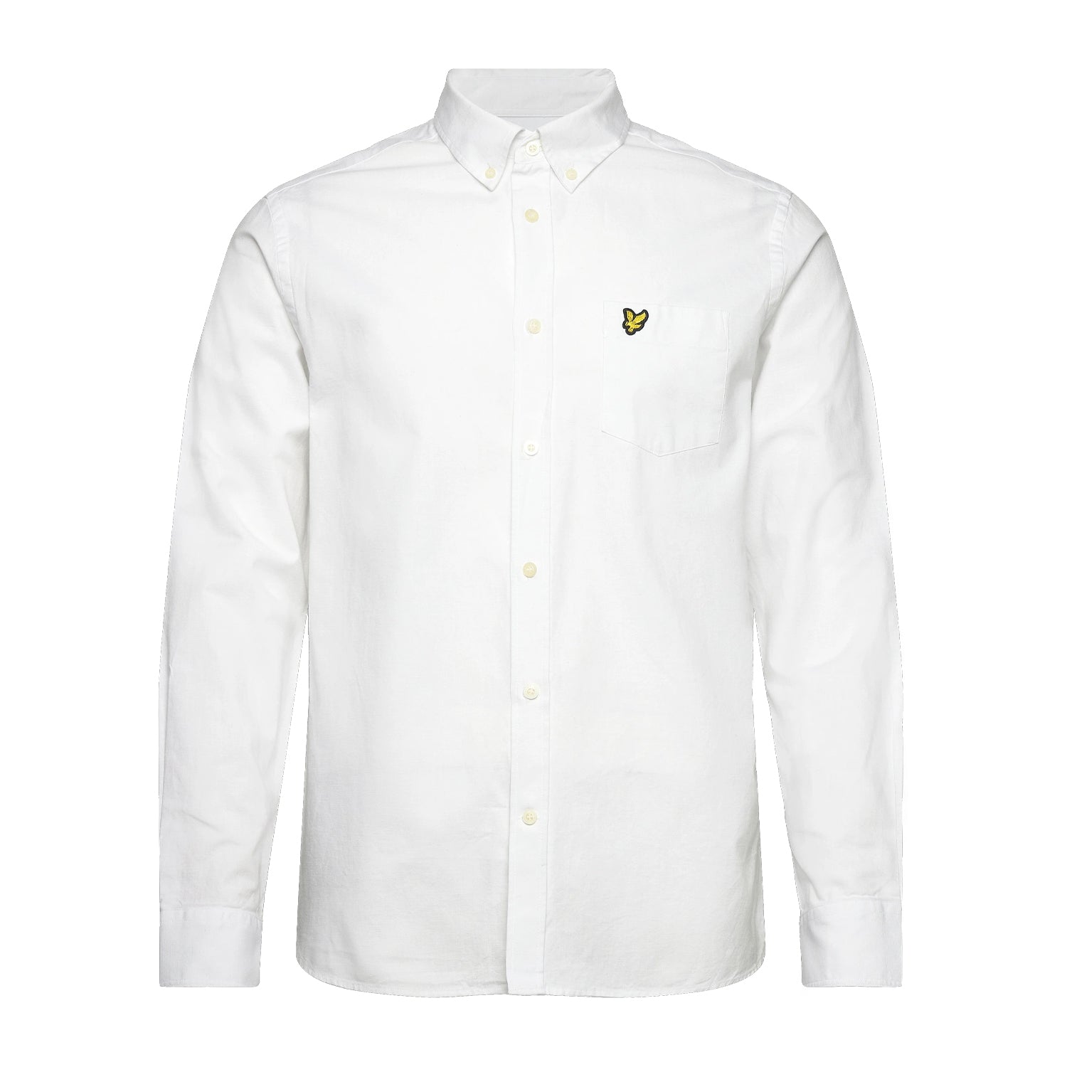 White - Front - Lyle & Scott Mens Cotton Button-Down Shirt