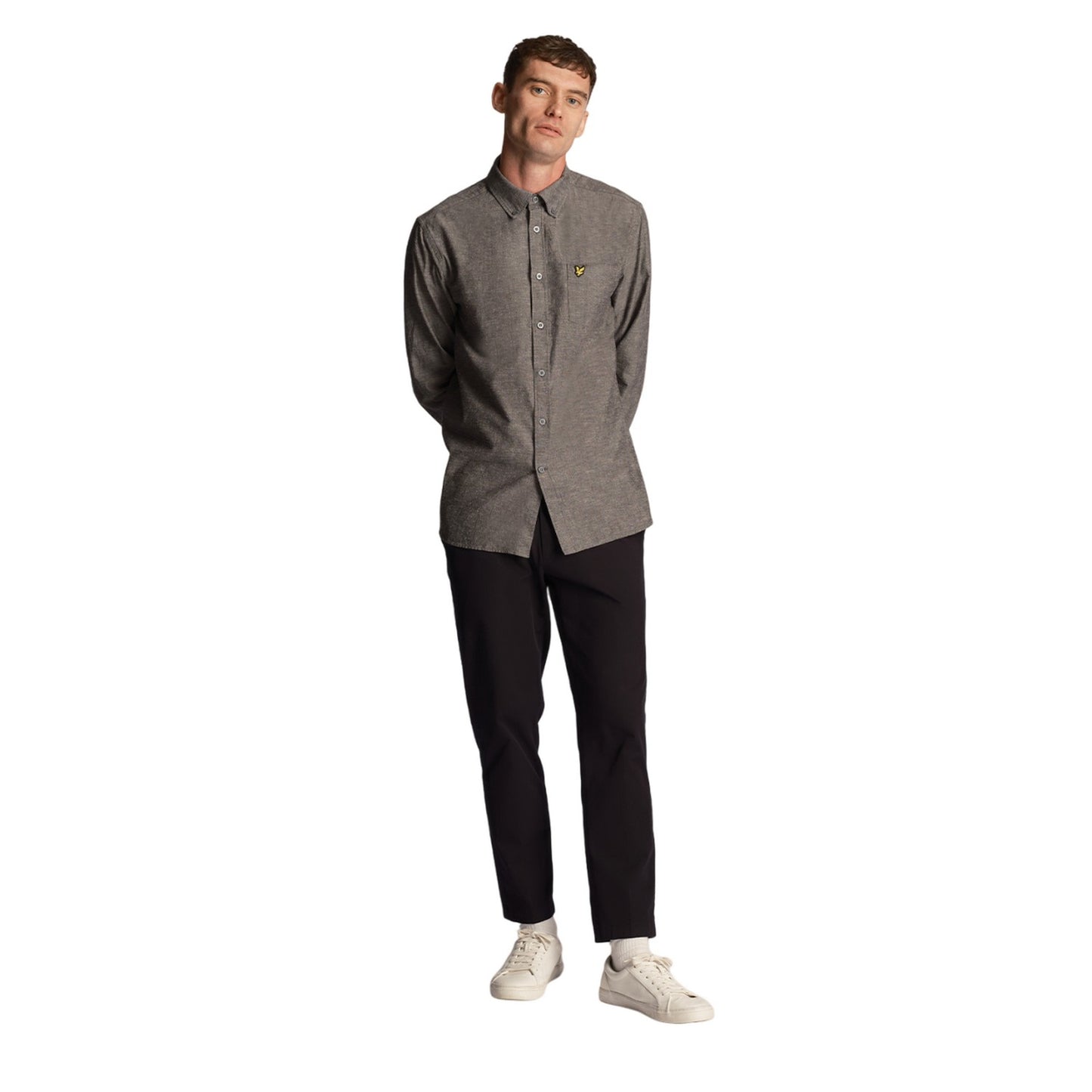 Dark Navy - Lifestyle - Lyle & Scott Mens Cotton Button-Down Shirt
