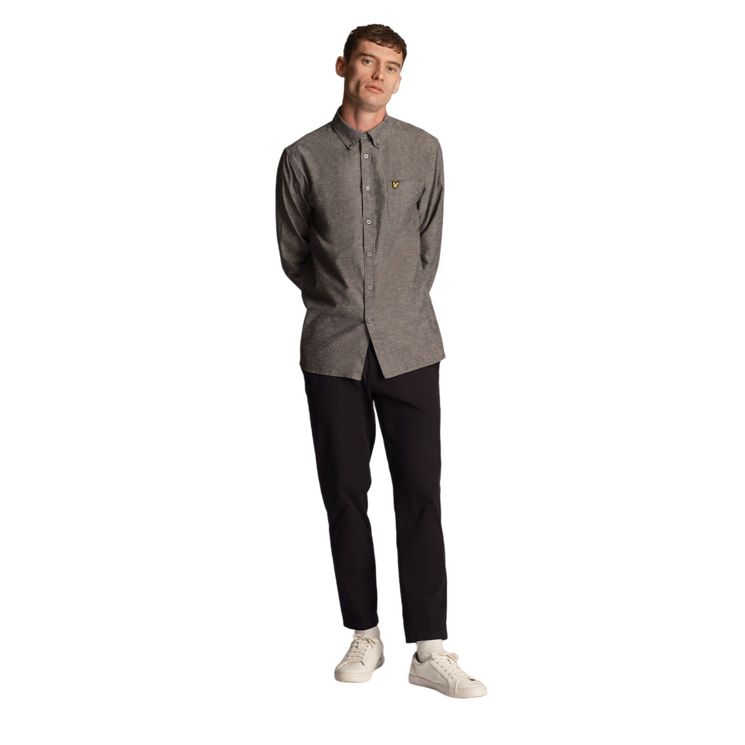 Dark Navy - Lifestyle - Lyle & Scott Mens Cotton Button-Down Shirt