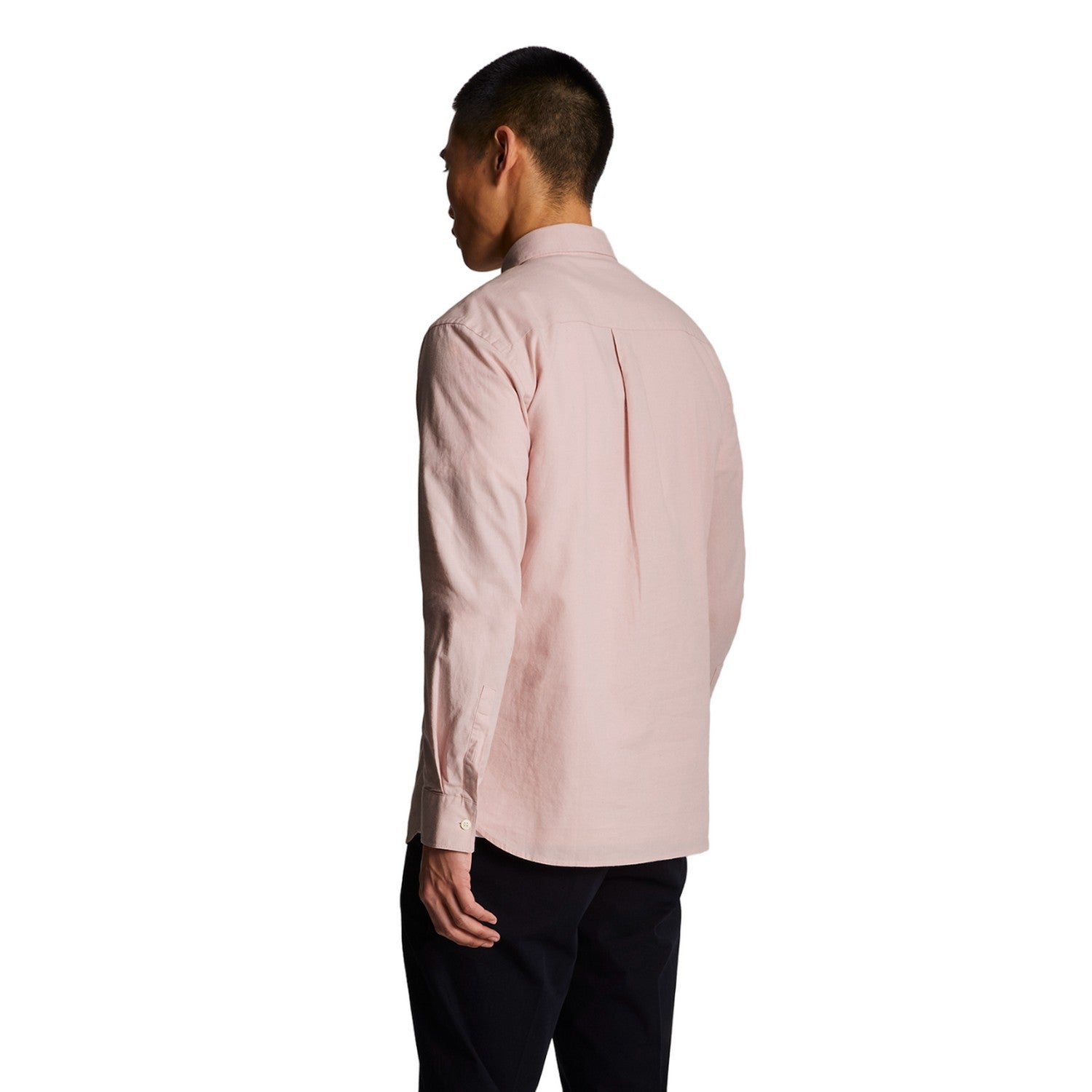 Light Pink - Back - Lyle & Scott Mens Cotton Button-Down Shirt