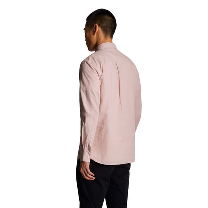 Light Pink - Back - Lyle & Scott Mens Cotton Button-Down Shirt