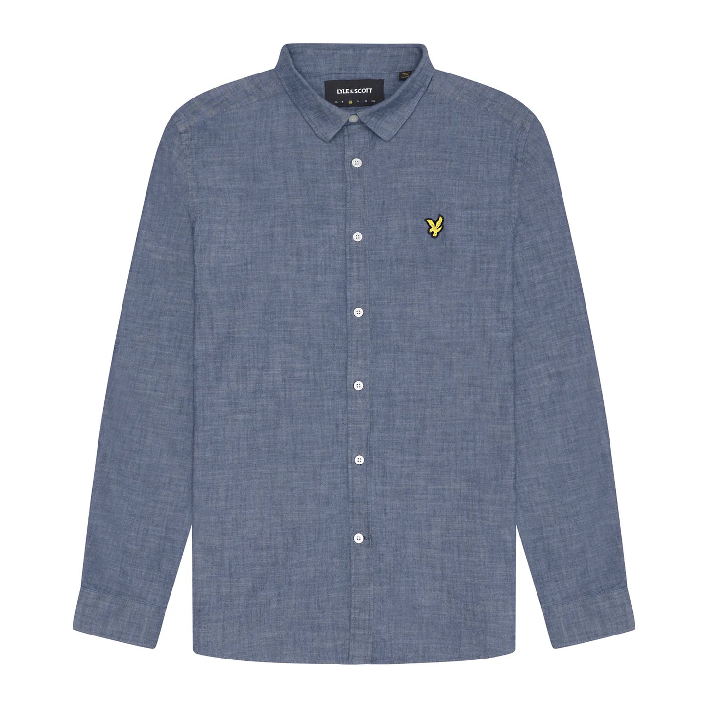 Indigo - Front - Lyle & Scott Mens Chambray Shirt