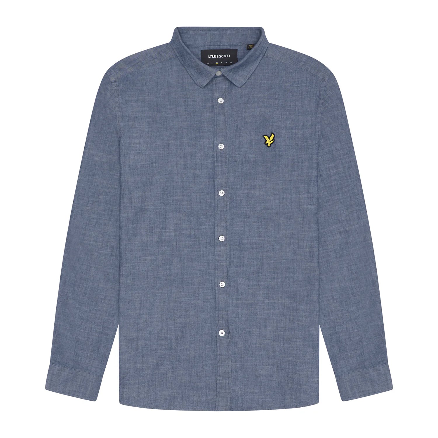 Indigo - Front - Lyle & Scott Mens Chambray Shirt