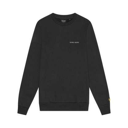 Gunmetal-Cove - Front - Lyle & Scott Mens Embroidered Crew Neck Sweatshirt