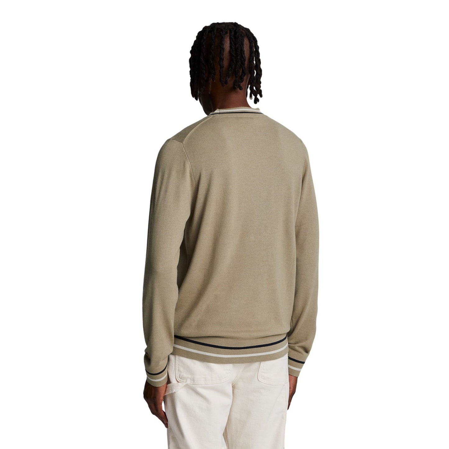 Sage Uniform - Back - Lyle & Scott Mens Embroidered Crew Neck Jumper