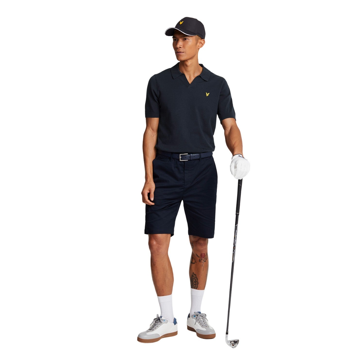 Dark Navy - Lifestyle - Lyle & Scott Mens Grid Polo Shirt