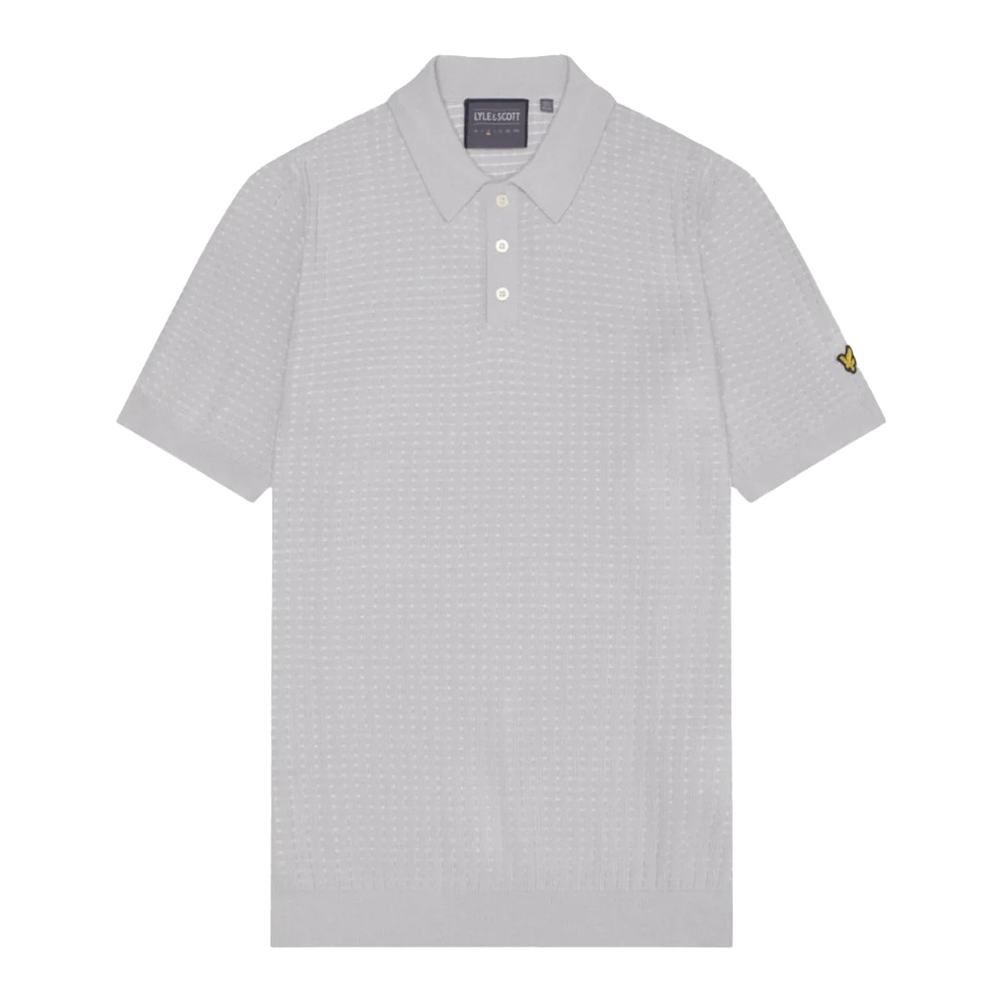 Pebble - Front - Lyle & Scott Mens Grid Polo Shirt