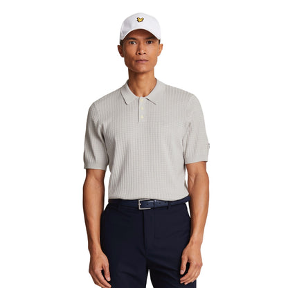 Pebble - Side - Lyle & Scott Mens Grid Polo Shirt
