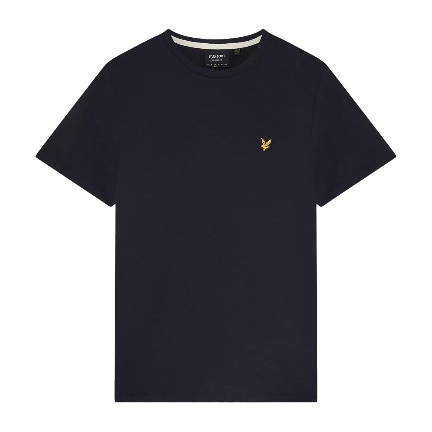 Dark Navy - Front - Lyle & Scott Mens Slub T-Shirt