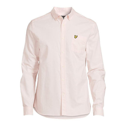 Light Pink - Front - Lyle & Scott Mens Oxford Lightweight Regular Shirt