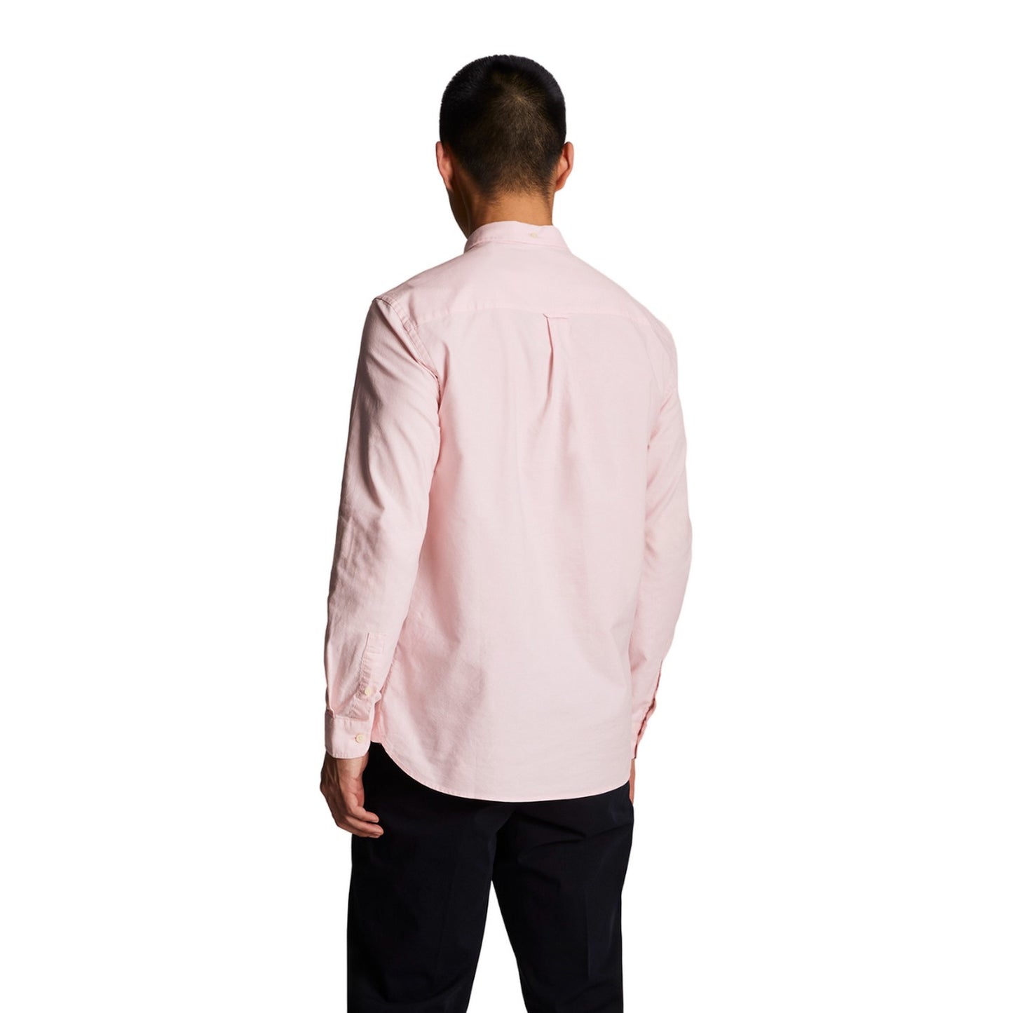 Light Pink - Back - Lyle & Scott Mens Oxford Lightweight Regular Shirt