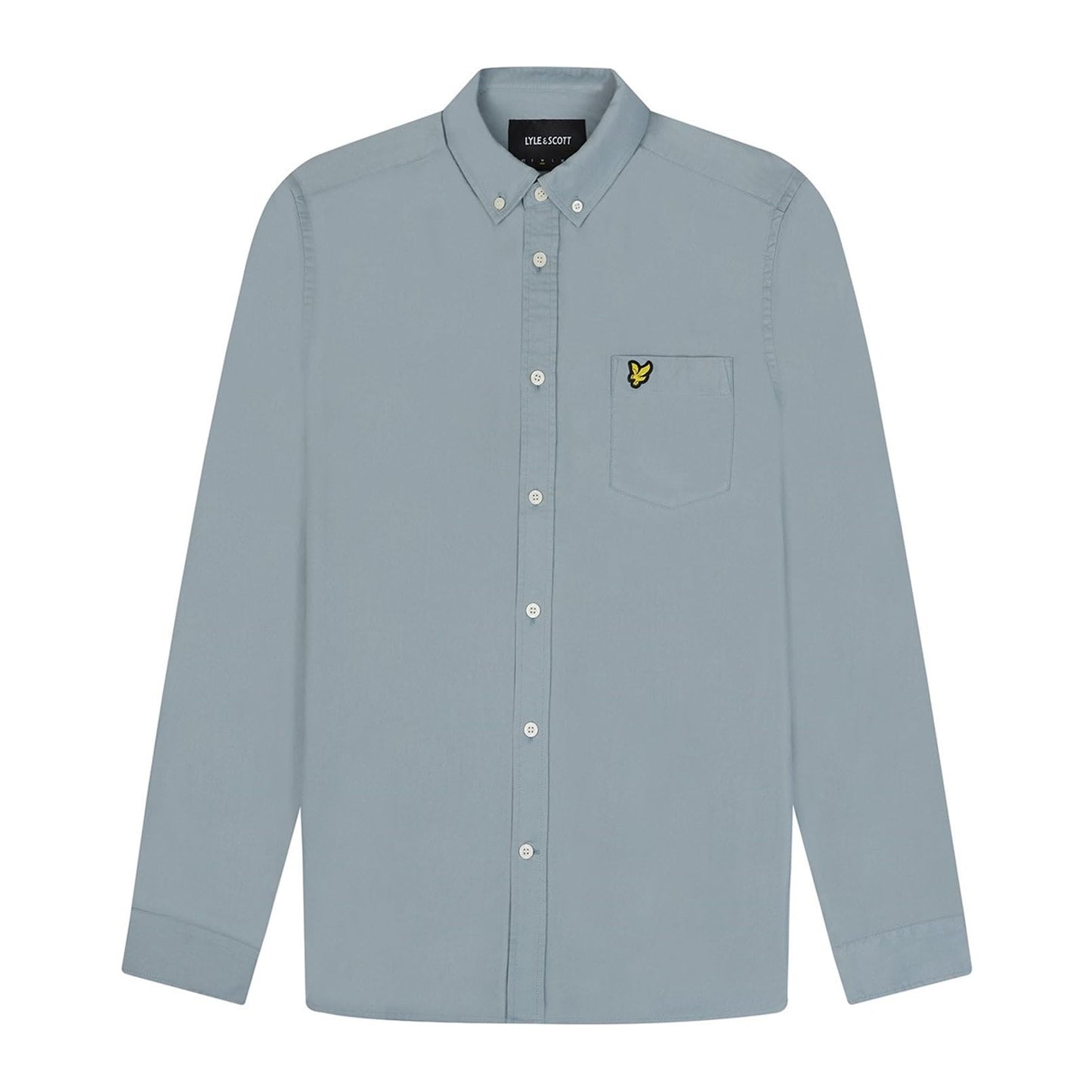 Slate Blue - Front - Lyle & Scott Mens Oxford Lightweight Regular Shirt