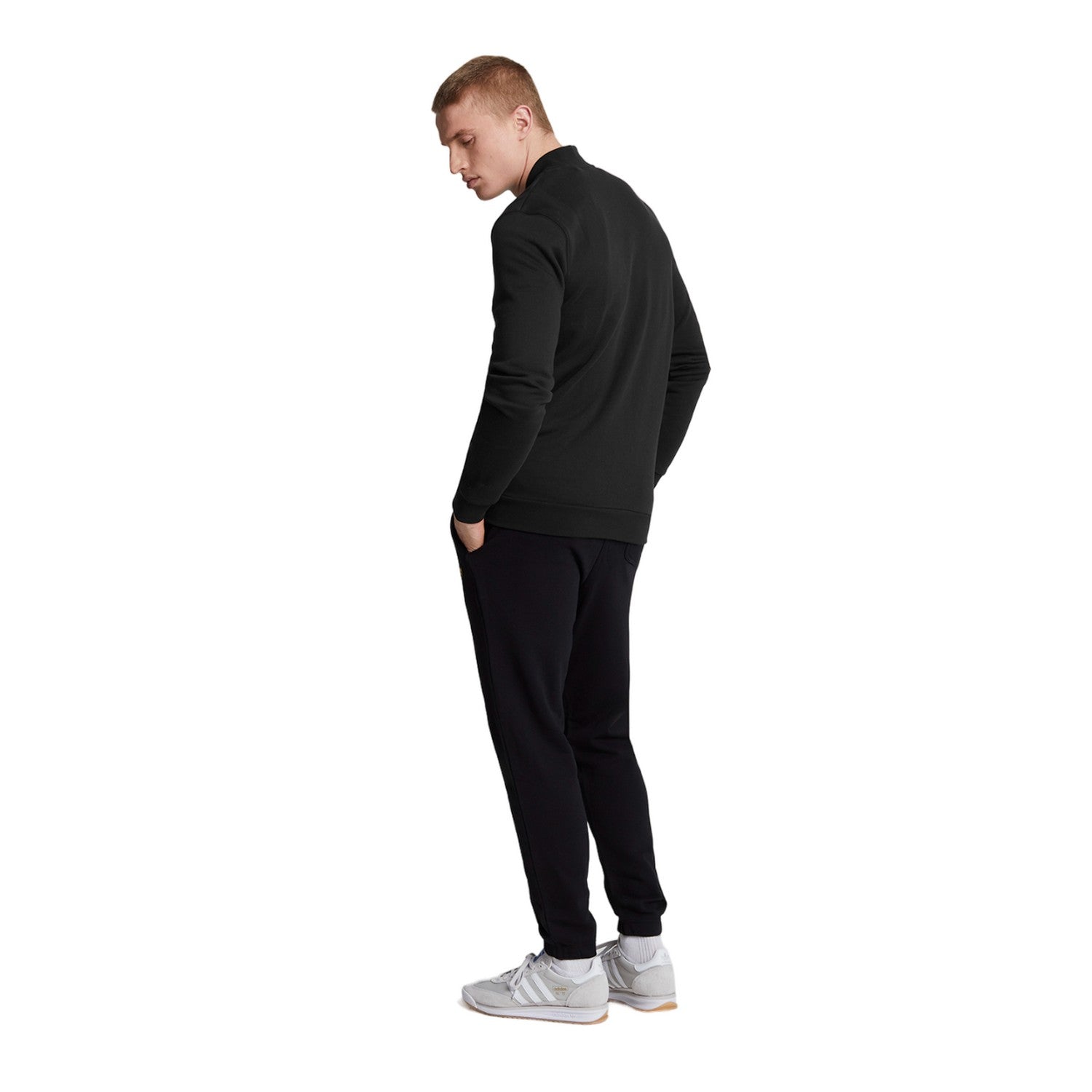 Jet Black - Back - Lyle & Scott Mens Slim Jogging Bottoms