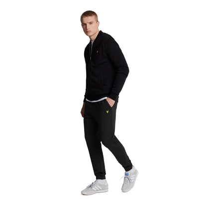 Jet Black - Lifestyle - Lyle & Scott Mens Slim Jogging Bottoms