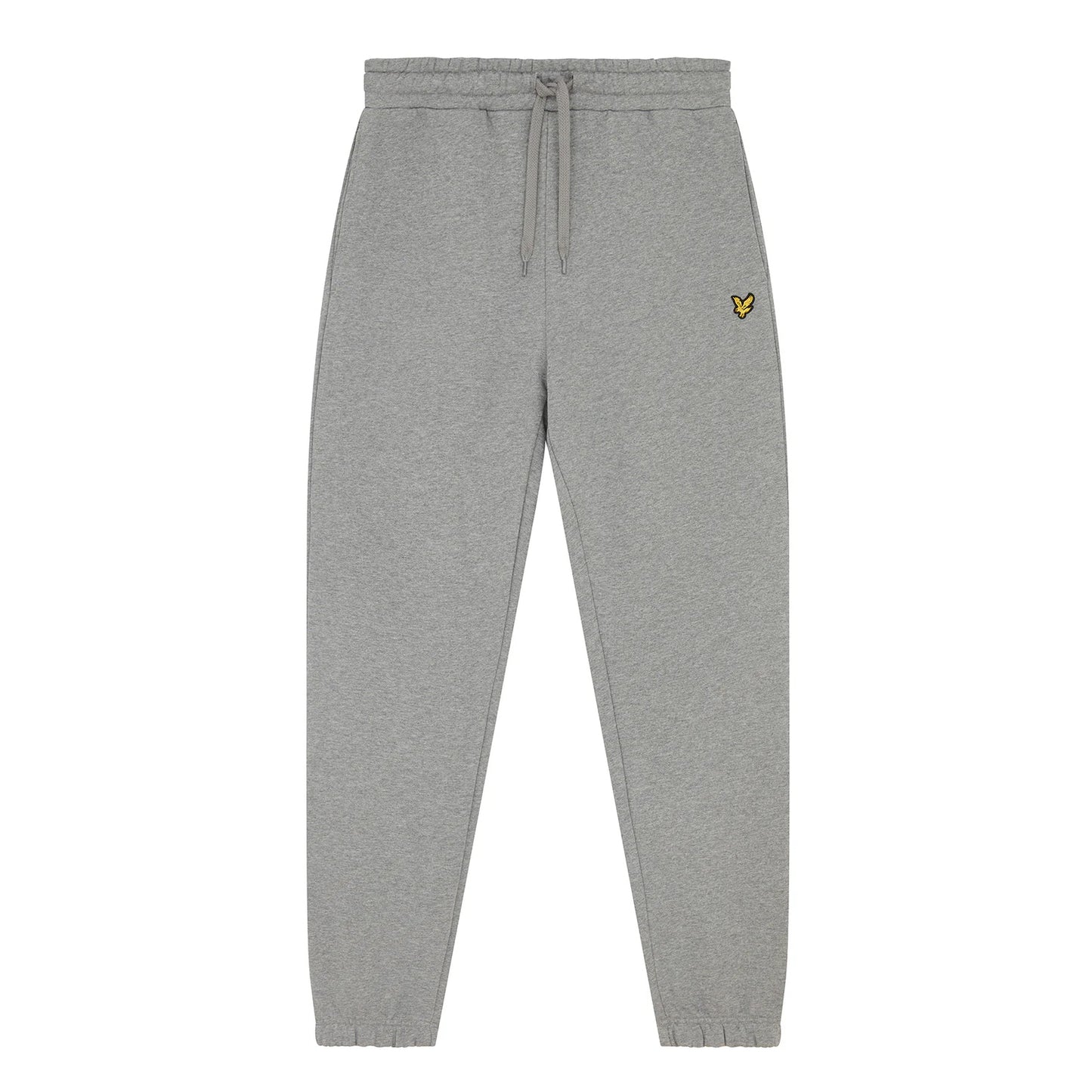 Mid Grey Marl - Front - Lyle & Scott Mens Slim Jogging Bottoms